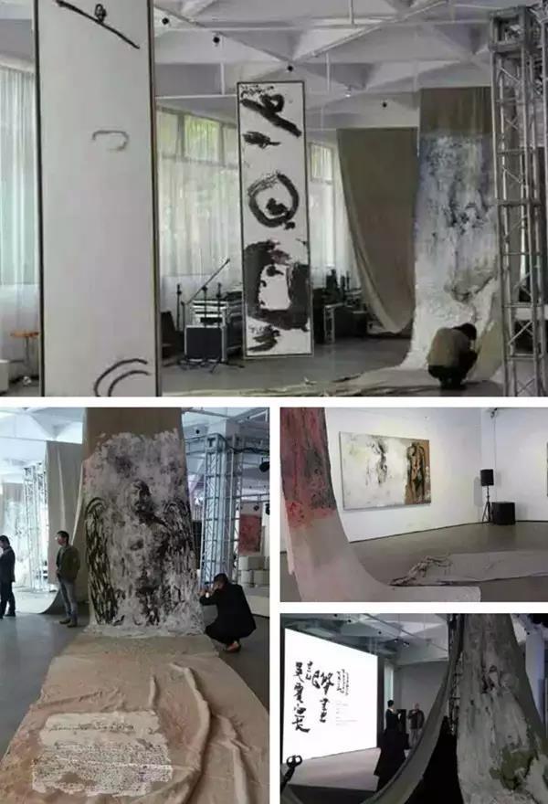 图为吴震寰《修画记》展览现场
  
