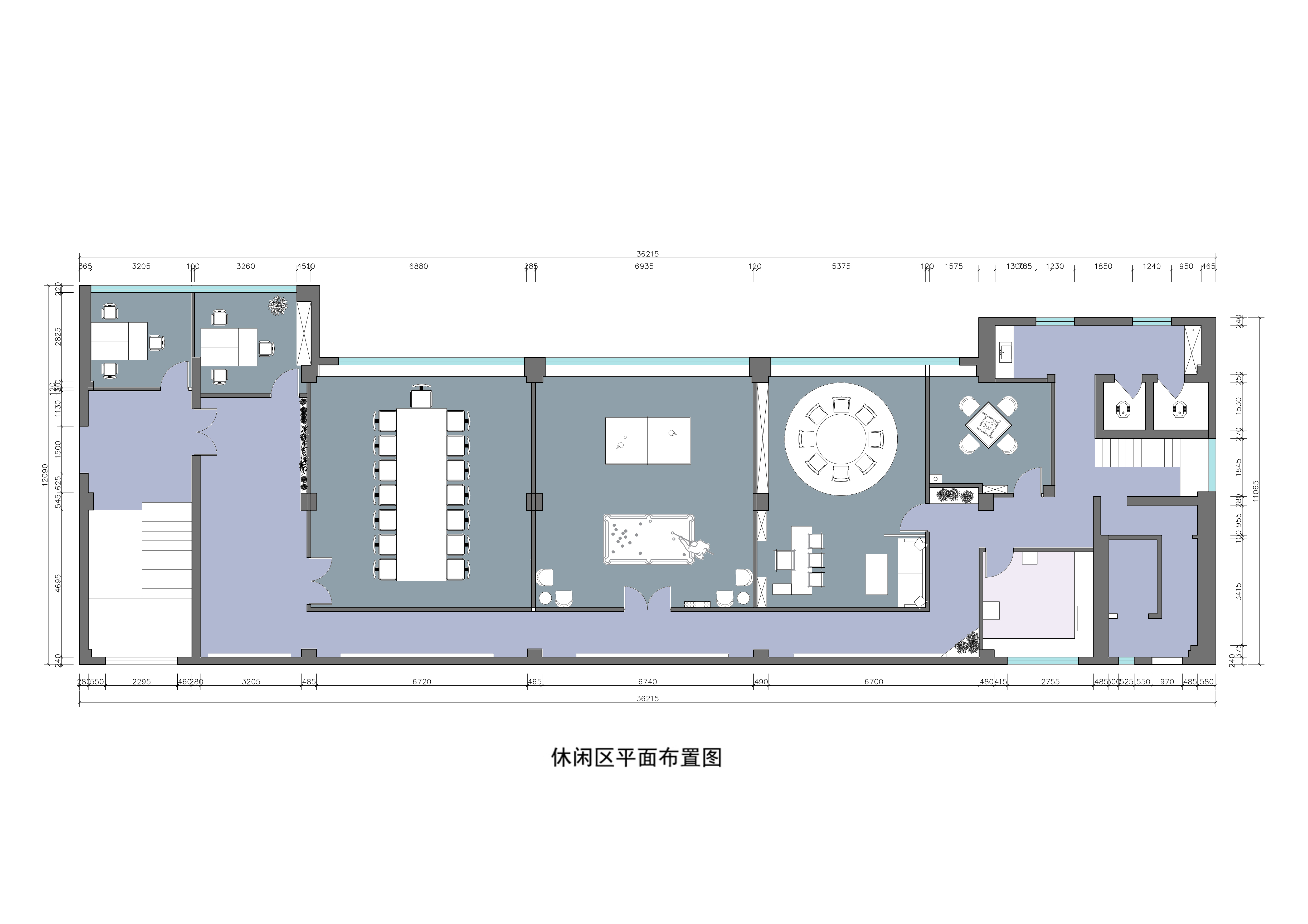 休闲区平面布置图