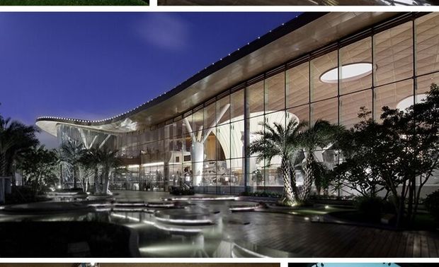 珠海莲邦广场艺术中心

整体项目从“绿色”、“生态”、“未来”着三个方向出发规划。
从建筑规划设计阶段开始，通过对建筑的选址、布局、绿色节能等方面进行合理的规划设计，从而到达能耗低、能效高、污染少，最大程度的开发利用可再生资源，尽量减少不可再生资源的利用。
与此同时，在建筑过程中更加注重建筑活动对环境的影响，利用新的建筑技术和建筑方法最大限度的挖掘建筑物自身的价值，从而达到人与自然和谐相处的目的。
