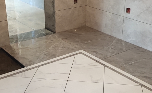 厨房造型地面铺贴中