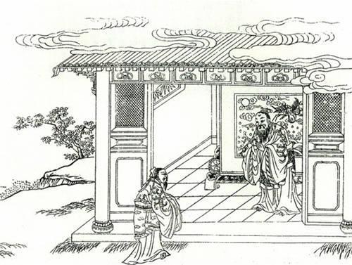 庭前训子，春秋时期，孔子生下儿子伯鱼后，十分关心他的教育，一次见儿子从庭前走过，就问他学过《诗经》没有？伯鱼回答没有，孔子说不学《诗经》就不会说话，伯鱼立刻去读《诗经》。后来，孔子又要求伯鱼学《周礼》、《仪礼》等著作。