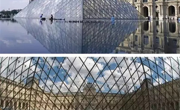 ▲图为：建筑大师贝律铭设计的-卢浮宫玻璃金字塔

古典与现代的对话“冲突”，卢浮宫玻璃金字塔在不破坏古典建筑的基础上，原有光线不足窄小的入口因金字塔的建立而得到了解决。

游客即使在“金字塔”也里可以通过玻璃光看到卢浮宫外建筑的风采。这样的设计不仅满足了人本需求，还提升了人文需求。

黄书恒的冲突系列作品每套都是不一样的，这种冲突原本就极难，每一个都不一样就是难上加难。
为何黄书恒要以“冲突”在做设计？他的动机只为追求极致的“美”！

那么黄书恒所追求的极致的“美”到底是什么样的？
