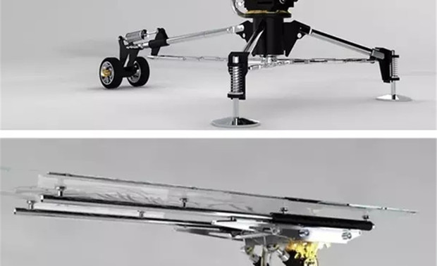 ▲图为：玄武创研-破军‧长桌（A Farewell to Arms)

第二代经过改版的【破军‧长桌】，除了各部零件变得更精致华丽外，透明玻璃的桌面，加入了雷射雕刻的羽花图案，原本武器的杀戮意象被瞬间反转、解构，从死亡的火焰里绽放出美丽的花朵，透过对比元素的交辩与融合。

【破军‧长桌】企图从文明进化的角度，反思并救赎人类共业，迎接另一端更高度灵性的精神文明。