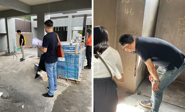 （图）自地自建的过程中，无论是场地勘察，或是与各方的讨论互动，都能见到总监用心的身影。

强调需求导向 回推以人为本之心

谈及自地自建的核心，黄总监认为「需求」是最重要的项目。「使用者可以用自己的需求导向，去回推做设计、建筑，这样才是最符合理想的。」他接着说：「业主想要什麽东西，心裡要有蓝图；接下来从建筑、营造到室内设计都要反覆沟通、很多东西要亲自去看，会很疲累。如果动工一开始先找我们，因为团队会全程参与，就可以省去对方的心力花费。」

「有时候业主会提出天马行空的想法，我们都会尽量去满足、分析难点和不适合的地方；无论在室内设计、软装，或是前期建筑的部分，我都会用这个方式导入，会最贴近他们的生活和需求。」黄总监提醒道，在自地自建的实现中，「需求」的明确化十分重要，一定要对自己的空间用途、格局配置有想法，才能加速对话与与实际规划的产出。
