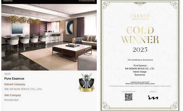 本文由OPEN编辑部撰写
French Design Awards由历史悠久的国际奖项协会International Awards Associates(IAA)主办,旨在支持室内、建筑、产品、包装、时尚和景观设计领域中,勇于创新、突破界限的非凡设计师,并透过表彰融汇创造力和美学功能、可持续性的隽永作品,鼓励所有创作者为设计领域注入崭新生命。
简兆芝室内设计 主持设计师 简兆芝 以灰色基调辅搭木质元素,灵动金属亮片点缀简约俐落的线条肌理,折射迷人动态光感,若星光在沉稳氛围中闪耀,勾勒纯粹雅致的现代富丽居所《璞玉天成》,于本届赛事独放异彩,勇夺「金奖」!