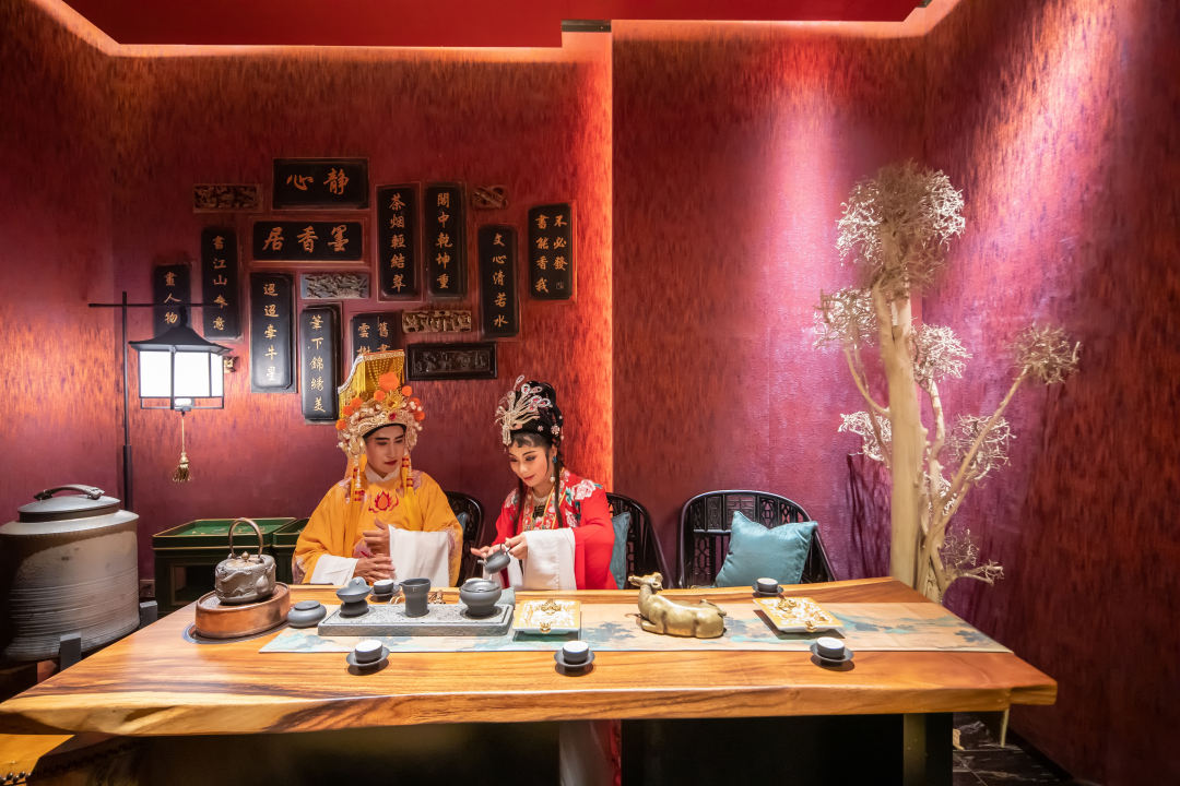 “一进品茶”，茶室一隅