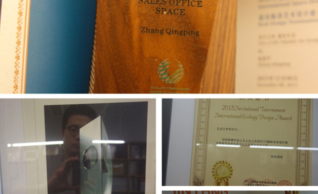 图为张清平老师部分所获奖项