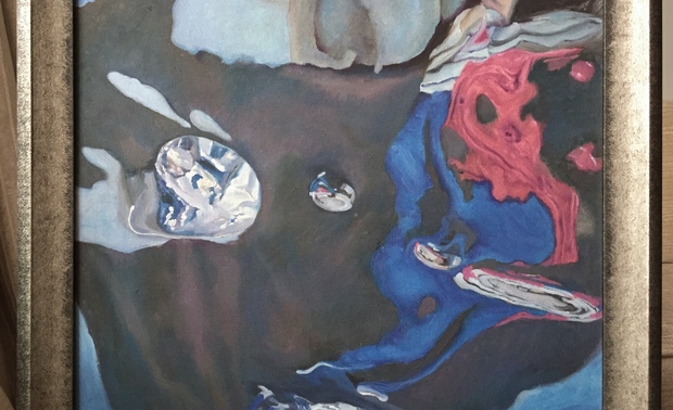 抽象油画作品