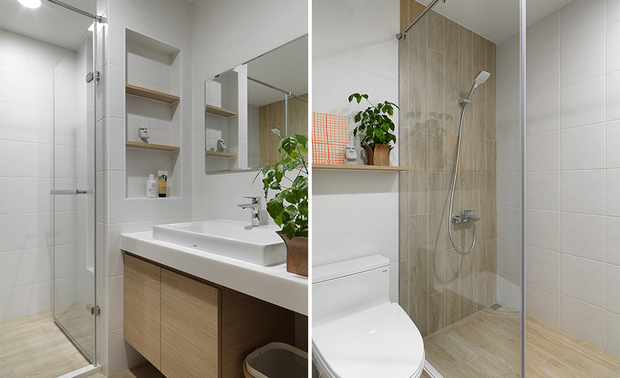 
卫浴The master bathroom

卫浴打破一般的磁砖印象，採用乍看为木质地，实为木纹砖铺设的方式，
使屋主爱好的木头温润感，即便在潮湿的场域中，依然有所展现，同时亦
在白、冷的淋浴间内增加暖和感。

The floor of the master bedroom makes use of the tiles of imitated wooden texture 
that brings about the balmy visual effect of the first sight. In view the homeowner is 
fond of the feature of timber, hence, the design team hopes to put the warm touch 
into the damp and cool space.

项目资讯

案名：Slow Soul
项目类型：楼中楼
项目地址：台湾北部
设计团队：澄境设计
项目坪数：18坪
主要建材：铁件、超耐磨木地板、磁砖、喷漆

郑抿丹
澄境室内设计有限公司 设计总监
电话：+886-2-2585-2685
传真：+886-2-2585-2802
地址：台北市中山北路三段58号8F-3
信箱：chengching0701@gmail.com
网址：http://www.chengching.com

OPEN Design 动能开启传媒：http://www.openworld.tv/talk/