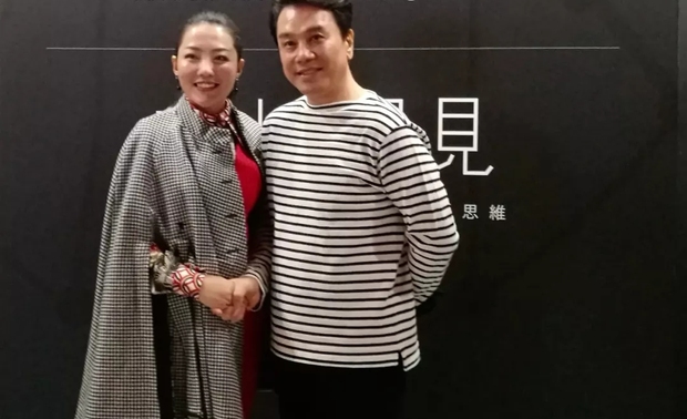 ▲与台湾室内设计专技协会新一届理事长张清平合影