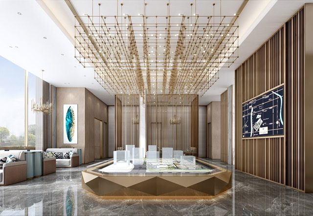 项目沙盘展示区