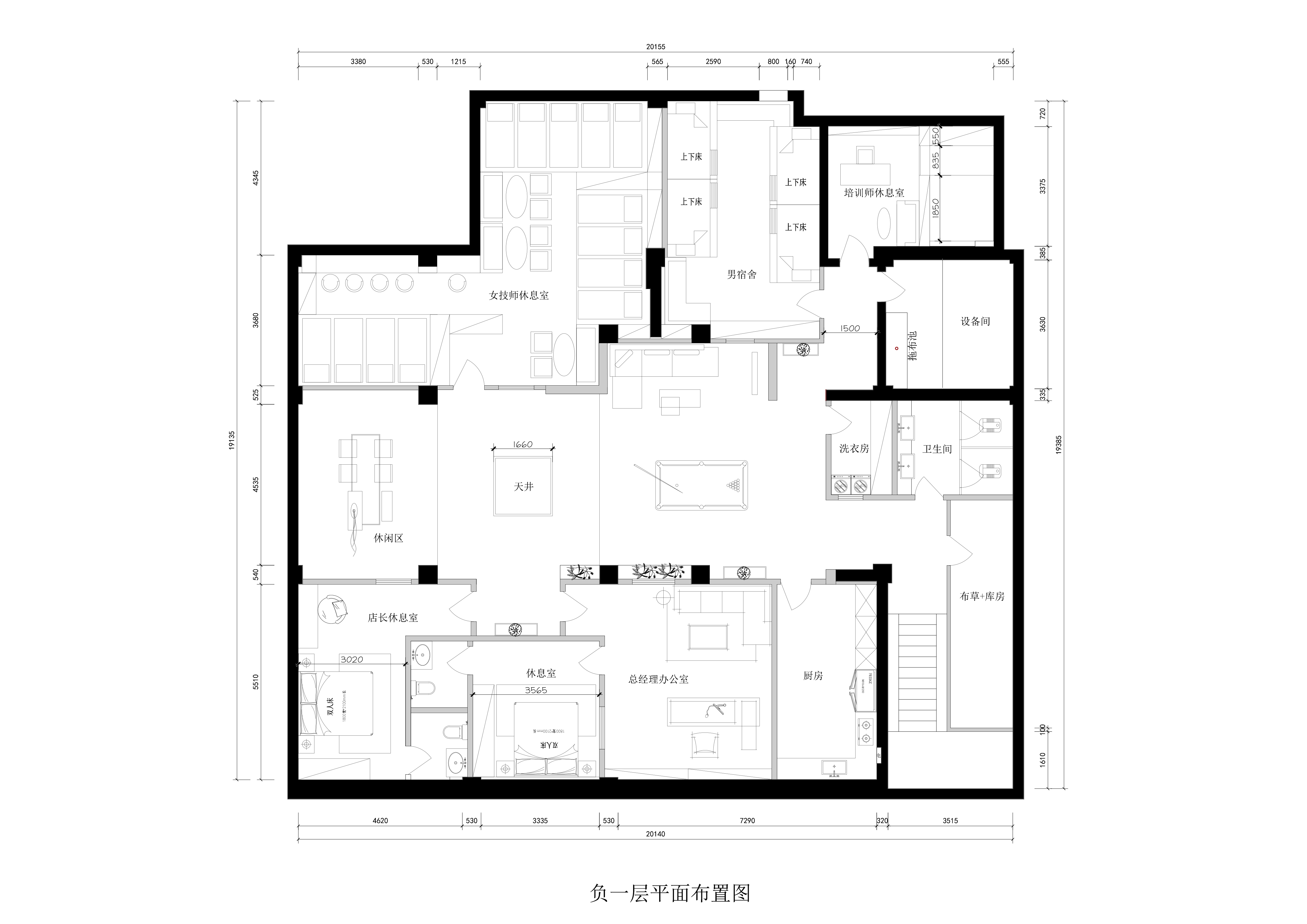 负一层平面方案