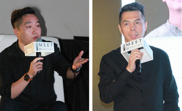 ▲左起
论坛主持人：星空卫视电视节目主持人&制作人、当代画家 可乐；论坛嘉宾：北京铂玺空间设计总监 申正