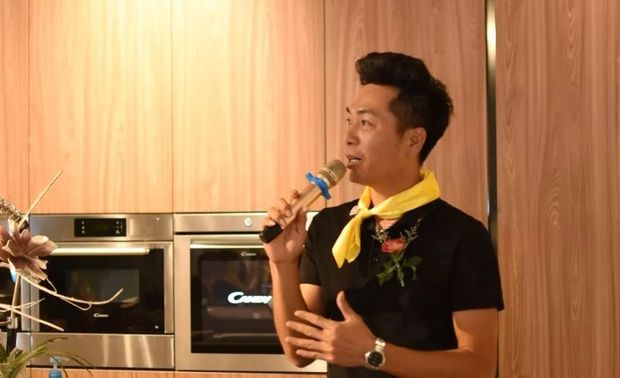 海南滨迪家居有限公司总经理梁安亮先生为赛事致辞