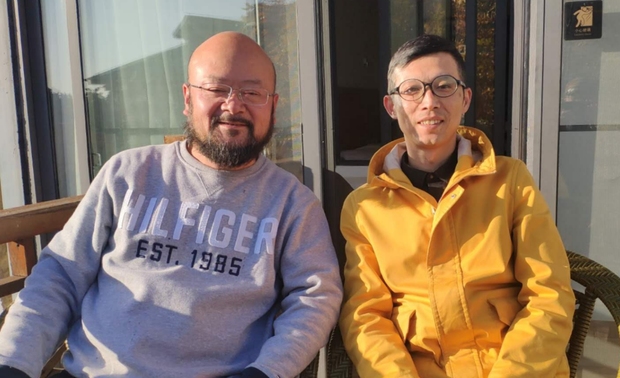 与瞿小松老师在庐山