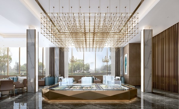 项目沙盘展示区