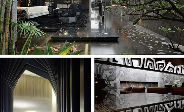 台湾东方帝国售楼处

将建筑延伸到室内，不只是创作出造型炫目的量体，而是将外在的形式融入内部佈局的结构，在空间的感觉上找到契合点，从而塑造出整体、统一的空间的感受。

