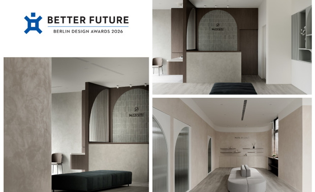 
本文由OPEN編輯部撰寫

Berlin Design Awards（柏林设计奖），属于国际指标性设计推广组织BETTER FUTURE（原DRIVENxDESIGN）竞赛体系的一部分，其以注重当今世代日新月异的科技及创新闻名，并期许透过表彰引领各领域趋势的出色创意作品，鼓励设计师们勇敢跳脱传统框架，持续发掘具前瞻思维且足以改善生活的卓越设计。

因应赛事重视创想与设计正向影响力的核心，擎森设计 设计总监 陈楚扉 特别挑选商业空间《时序》参与竞争；此案中，团队从商家从事母婴摄影的业务定位出发，首先铺叙和暖朴实的大地色系，塑造出安稳舒适情境，也以这片色彩象徵对新生命到来的美好愿景，为所有进入此处的家长、婴幼儿，带来沉心无压的温馨体验，配合自入门起始循序渐进拍片处的层次分区、流畅动线，方便顾客到店后可在摄影前调整心情，而挑片室周围更预留充裕空间，一来可放置婴儿床、婴儿车等大型物品，二则有设置宝宝游戏置物柜，使等待中的宾客能顾及孩童嬉戏放鬆所需。

这件作品不仅彰显店家品牌的温暖核心，机能和区域规划亦确保每位大小访客停留时的需求，异于一般摄影场所生硬印象的匠心巧思，既精准契合赛事「跳脱既有框架」的勇敢精神，顺利拿下2026 BERLIN Design Awards的「Silver」奖次，团队饱含温情的杰出设计，更是让世界看见台湾室内设计界的一大迈进！

银奖作品《时序》
