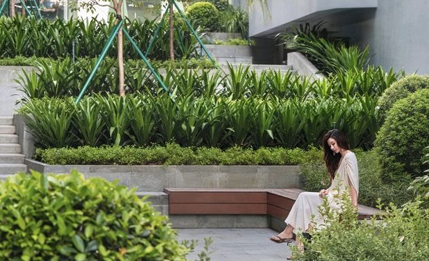 一一"让风与绿意，治愈所有匆忙。"