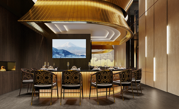 △服务型吧台火锅效果图