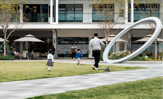 ▲放松身心的露营草坪